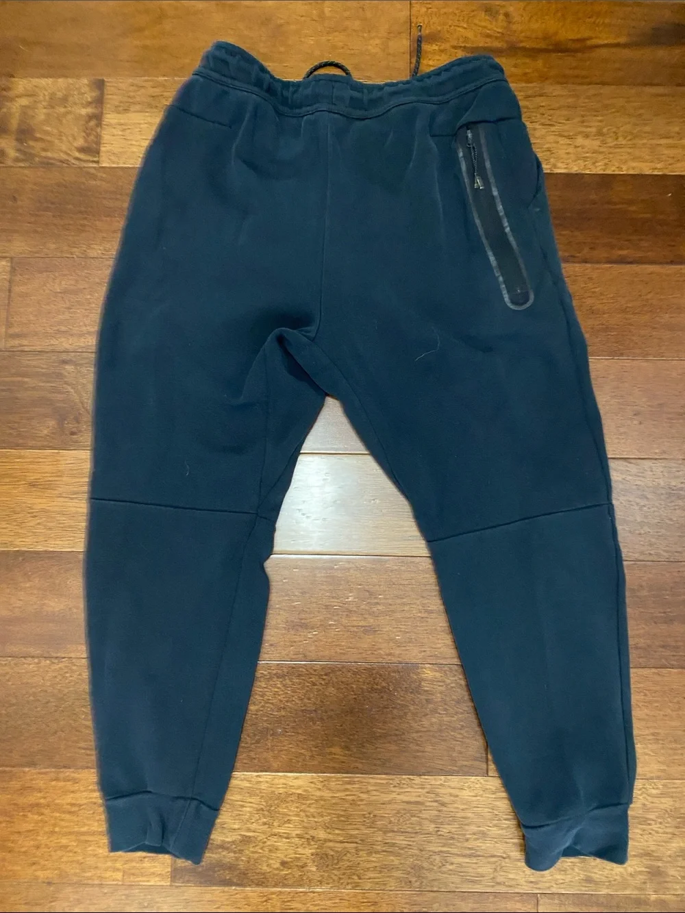 Nike Black Tapered Sweatpants with Drawstring